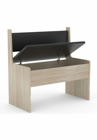 VCM. - My Home Holz Eckbank Sitzbank Bank Mit Truhe Esal Breite 80 Cm Sonoma-Eiche 2 VCM. - My Home Holz Eckbank Sitzbank Bank Mit Truhe Esal Breite 80 Cm Sonoma-Eiche – Bild 2