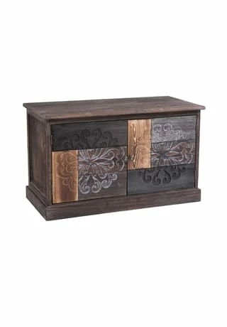 CARO-Möbel Schuhbank MARA Braun, Grau 1 CARO-Möbel Schuhbank MARA Braun, Grau