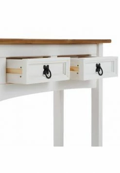 CARO-Möbel Konsolentisch Kiefer Massiv Mit 2 Schubladen, Mexiko Möbel CAMPO Weiß/braun 9 CARO-Möbel Konsolentisch Kiefer Massiv Mit 2 Schubladen, Mexiko Möbel CAMPO Weiß/braun -Wohn-esszimmer Verkäufe unnamed file 1034