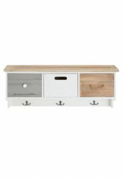 CARO-Möbel Wandgarderobe Mit 3 Schubkästen In Weiß SALVA 8 CARO-Möbel Wandgarderobe Mit 3 Schubkästen In Weiß SALVA -Wohn-esszimmer Verkäufe unnamed file 1045