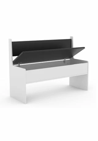 VCM. - My Home Holz Eckbank Sitzbank Bank Mit Truhe Esal Breite 110 Cm Weiß 2 VCM. - My Home Holz Eckbank Sitzbank Bank Mit Truhe Esal Breite 110 Cm Weiß – Bild 2
