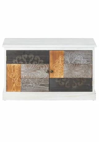 CARO-Möbel Schuhbank In Vintage Optik CARA Weiß 3 CARO-Möbel Schuhbank In Vintage Optik CARA Weiß – Bild 3