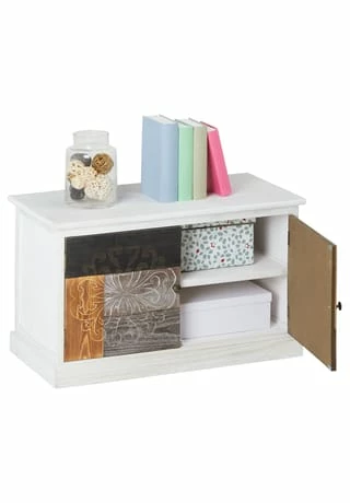 CARO-Möbel Schuhbank In Vintage Optik CARA Weiß 4 CARO-Möbel Schuhbank In Vintage Optik CARA Weiß – Bild 4