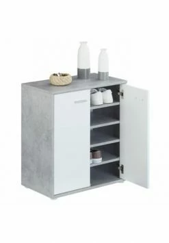 CARO-Möbel Schuhschrank 2 Türen In Verschiedenen Farben LENNIS Betonoptik/ Weiß 9 CARO-Möbel Schuhschrank 2 Türen In Verschiedenen Farben LENNIS Betonoptik/ Weiß -Wohn-esszimmer Verkäufe unnamed file 1064