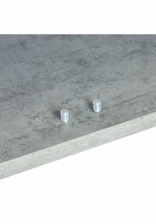 CARO-Möbel Schuhschrank 2 Türen In Verschiedenen Farben LENNIS Betonoptik/ Weiß 6 CARO-Möbel Schuhschrank 2 Türen In Verschiedenen Farben LENNIS Betonoptik/ Weiß – Bild 6