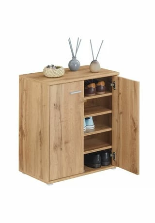 CARO-Möbel Schuhschrank 2 Türen In Verschiedenen Farben LENNIS Wotan Eiche 3 CARO-Möbel Schuhschrank 2 Türen In Verschiedenen Farben LENNIS Wotan Eiche – Bild 3