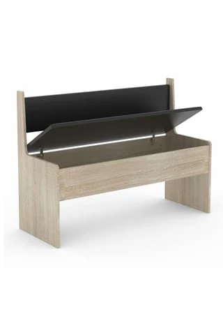 VCM. - My Home Holz Eckbank Sitzbank Bank Mit Truhe Esal Breite 110 Cm Sonoma-Eiche 2 VCM. - My Home Holz Eckbank Sitzbank Bank Mit Truhe Esal Breite 110 Cm Sonoma-Eiche – Bild 2