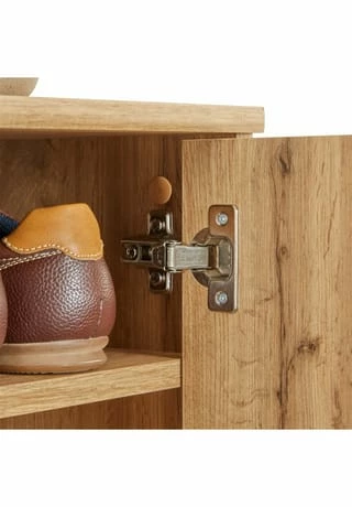 CARO-Möbel Schuhschrank 2 Türen In Verschiedenen Farben LENNIS Wotan Eiche 6 CARO-Möbel Schuhschrank 2 Türen In Verschiedenen Farben LENNIS Wotan Eiche – Bild 6