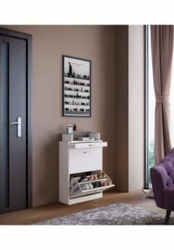 VCM. - My Home Holz Regal Kipper Schuhregal Schuhschrank Schuhkipper 2 Klappen Ablage Braso Weiß 7 VCM. - My Home Holz Regal Kipper Schuhregal Schuhschrank Schuhkipper 2 Klappen Ablage Braso Weiß -Wohn-esszimmer Verkäufe unnamed file 1100