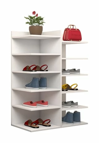 VCM. - My Home XXL Holz Großer Schuhschrank Schuhkommode Schuhregal Groß Enosa 12 Fächer Weiß 1 VCM. - My Home XXL Holz Großer Schuhschrank Schuhkommode Schuhregal Groß Enosa 12 Fächer Weiß