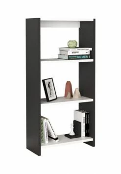 VCM. - My Home Holz Raumteiler Stand Regal Bücherregal Deko Bücher Standregal Tilus L Gesamt: Breite 45cm, Höhe 100cm, Tiefe 22cm