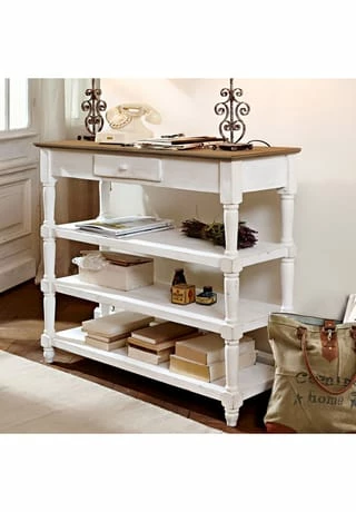 LOBERON Konsole Euville Braun/antikweiß Braun/ Antikweiß 2 LOBERON Konsole Euville Braun/antikweiß Braun/ Antikweiß – Bild 2