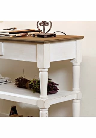 LOBERON Konsole Euville Braun/antikweiß Braun/ Antikweiß 4 LOBERON Konsole Euville Braun/antikweiß Braun/ Antikweiß – Bild 4