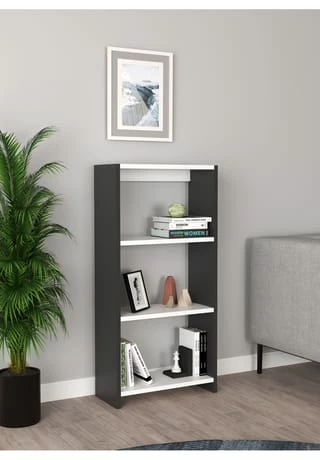 VCM. - My Home Holz Raumteiler Stand Regal Bücherregal Deko Bücher Standregal Tilus L Gesamt: Breite 45cm, Höhe 100cm, Tiefe 22cm 3 VCM. - My Home Holz Raumteiler Stand Regal Bücherregal Deko Bücher Standregal Tilus L Gesamt: Breite 45cm, Höhe 100cm, Tiefe 22cm – Bild 3