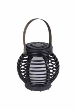 Näve Leuchten LED Solar-Tischdeko "Rattan-Flamme" H:15cm