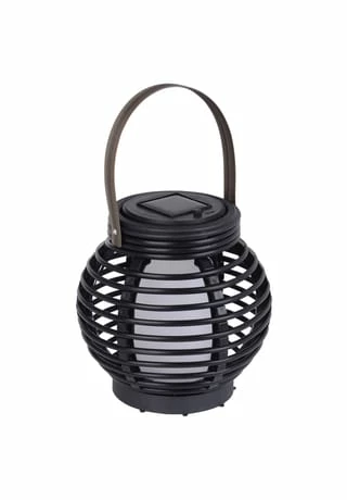 Näve Leuchten LED Solar-Tischdeko "Rattan-Flamme" H:15cm 1 Näve Leuchten LED Solar-Tischdeko "Rattan-Flamme" H:15cm