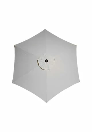 BUTLERS® SIESTA Sonnenschirm Mit Kurbel Ø180cm Hellgrau 6 BUTLERS® SIESTA Sonnenschirm Mit Kurbel Ø180cm Hellgrau – Bild 6