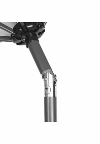 BUTLERS® SIESTA Sonnenschirm Mit Kurbel Ø180cm Hellgrau 8 BUTLERS® SIESTA Sonnenschirm Mit Kurbel Ø180cm Hellgrau – Bild 8