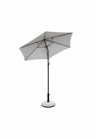 BUTLERS® SIESTA Sonnenschirm Mit Kurbel Ø180cm Hellgrau 11 BUTLERS® SIESTA Sonnenschirm Mit Kurbel Ø180cm Hellgrau – Bild 11