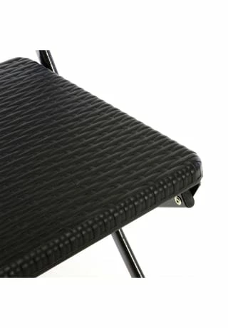 VCM. Klappstuhl 2er Set Schwarz In Rattan-Optik Gartenstuhl Balkonstuhl 80 X 40 Cm Schwarz 2 VCM. Klappstuhl 2er Set Schwarz In Rattan-Optik Gartenstuhl Balkonstuhl 80 X 40 Cm Schwarz – Bild 2