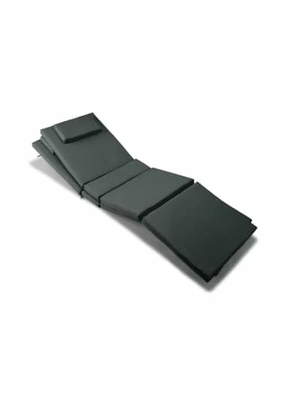 VCM. 2x Liegenauflage Polster Für Gartenliege Kopfkissen Anthrazit Anthrazit 1 VCM. 2x Liegenauflage Polster Für Gartenliege Kopfkissen Anthrazit Anthrazit