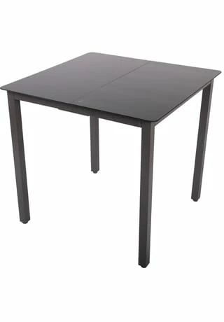 VCM. Set Gartenmöbel Alu Glas Gartenset Sitzgruppe Essgruppe Tisch Stühle 80 SW Tisch + 4 Stühle: Schwarz 3 VCM. Set Gartenmöbel Alu Glas Gartenset Sitzgruppe Essgruppe Tisch Stühle 80 SW Tisch + 4 Stühle: Schwarz – Bild 3