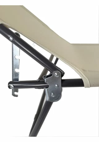 VCM. Gartenliege Liege Sonnenliege Liegestuhl Faltbar Klappbar Balkonliege Dach Creme 4 VCM. Gartenliege Liege Sonnenliege Liegestuhl Faltbar Klappbar Balkonliege Dach Creme – Bild 4