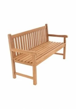 VCM. 3-Sitzer Gartenbank Parkbank Hochwertig Teak Holz Behandelt 150cm Braun
