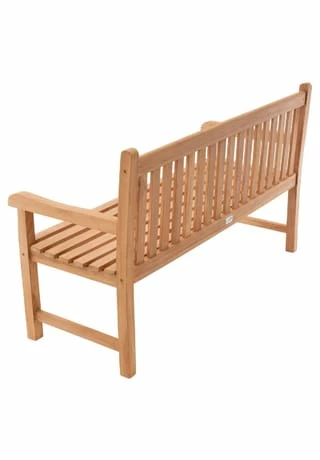 VCM. 3-Sitzer Gartenbank Parkbank Hochwertig Teak Holz Behandelt 150cm Braun 2 VCM. 3-Sitzer Gartenbank Parkbank Hochwertig Teak Holz Behandelt 150cm Braun – Bild 2
