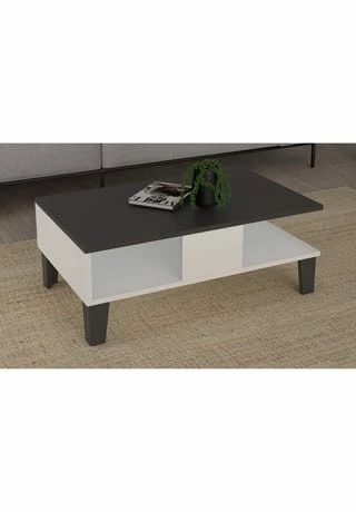 VCM. - My Home Holz Sofatisch Hoch Couchtisch Wohnzimmertisch Beistelltisch Ablage Dolda Weiß / Anthrazit 3 VCM. - My Home Holz Sofatisch Hoch Couchtisch Wohnzimmertisch Beistelltisch Ablage Dolda Weiß / Anthrazit – Bild 3