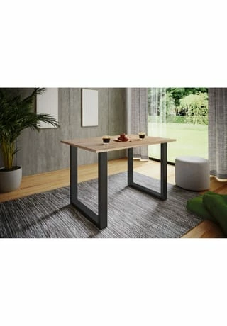 VCM. - My Home Premium Holz Esstisch Küchentisch Speisetisch Tisch Xona U Schwarz 2 VCM. - My Home Premium Holz Esstisch Küchentisch Speisetisch Tisch Xona U Schwarz – Bild 2