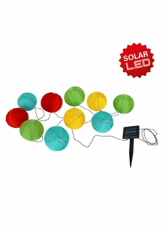 Näve Leuchten LED Japanballon-10er-Solar-Lichterkette Bunt 2 Näve Leuchten LED Japanballon-10er-Solar-Lichterkette Bunt – Bild 2