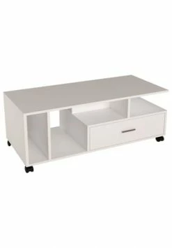 VCM. - My Home Holz Beistelltisch Couchtisch Sofatisch Wohnzimmertisch Rollen Schublade Silus Weiß 5 VCM. - My Home Holz Beistelltisch Couchtisch Sofatisch Wohnzimmertisch Rollen Schublade Silus Weiß -Wohn-esszimmer Verkäufe unnamed file 132