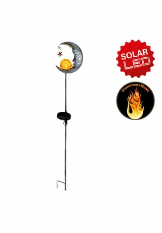 Näve Leuchten LED-Solar Erdspieß "Mond" 2 Näve Leuchten LED-Solar Erdspieß "Mond" – Bild 2