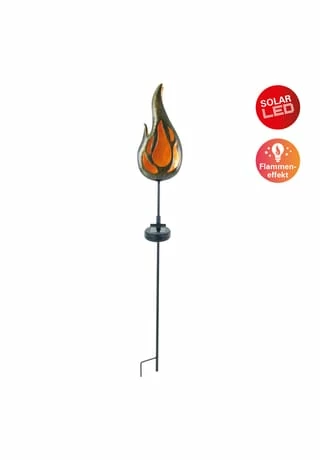 Näve Leuchten LED-Solar Erdspieß "Flamme" 2 Näve Leuchten LED-Solar Erdspieß "Flamme" – Bild 2