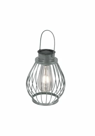 Näve Leuchten LED Deko-Solarleuchte H: 21,5cm Silber 1 Näve Leuchten LED Deko-Solarleuchte H: 21,5cm Silber