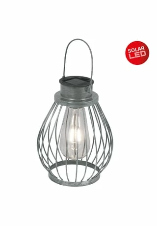 Näve Leuchten LED Deko-Solarleuchte H: 21,5cm Silber 2 Näve Leuchten LED Deko-Solarleuchte H: 21,5cm Silber – Bild 2