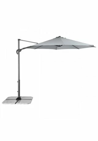 Doppler® Regenschirm Ravenna Smart 300 Cm Hellgrau 2 Doppler® Regenschirm Ravenna Smart 300 Cm Hellgrau – Bild 2