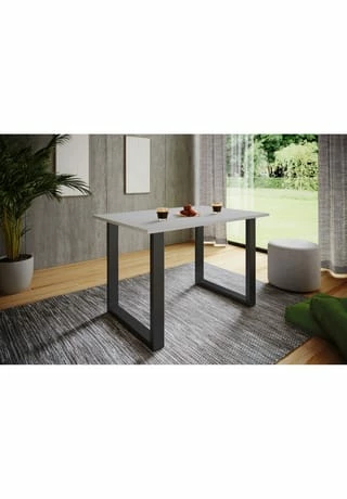 VCM. - My Home Premium Holz Esstisch Küchentisch Speisetisch Tisch Xona U Schwarz 2 VCM. - My Home Premium Holz Esstisch Küchentisch Speisetisch Tisch Xona U Schwarz – Bild 2