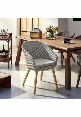 PURE DAY Outdoor-Stuhl Mira Grau 2 PURE DAY Outdoor-Stuhl Mira Grau – Bild 2