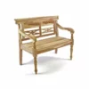 VCM. 2-Sitzer Kinderbank Gartenbank Antik Hochwertig Teak Holz Natur 80cm Braun