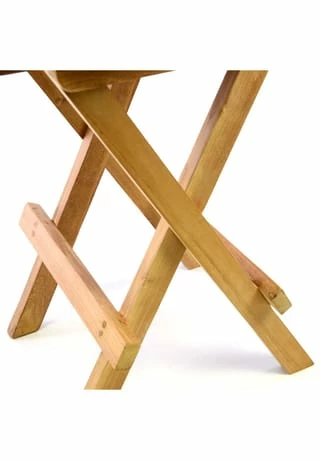 VCM. Beistelltisch Blumen Hocker Tisch Klappbar Teak Holz H 46cm Ø 40cm Braun 3 VCM. Beistelltisch Blumen Hocker Tisch Klappbar Teak Holz H 46cm Ø 40cm Braun – Bild 3