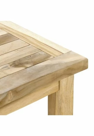 VCM. Beistelltisch Blumenhocker Balkon Terrasse Teak-Holz Natur 50x50cm Braun 2 VCM. Beistelltisch Blumenhocker Balkon Terrasse Teak-Holz Natur 50x50cm Braun – Bild 2