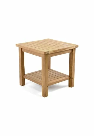 VCM. Beistelltisch Blumenhocker Teakholz Behandelt Balkon Terrasse 50x50cm Braun 1 VCM. Beistelltisch Blumenhocker Teakholz Behandelt Balkon Terrasse 50x50cm Braun