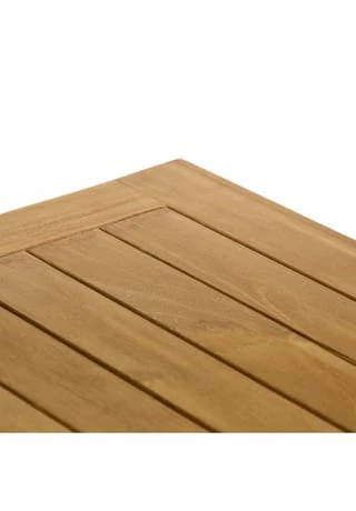 VCM. Beistelltisch Blumenhocker Teakholz Behandelt Balkon Terrasse 50x50cm Braun 2 VCM. Beistelltisch Blumenhocker Teakholz Behandelt Balkon Terrasse 50x50cm Braun – Bild 2