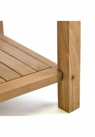 VCM. Beistelltisch Blumenhocker Teakholz Behandelt Balkon Terrasse 50x50cm Braun 4 VCM. Beistelltisch Blumenhocker Teakholz Behandelt Balkon Terrasse 50x50cm Braun – Bild 4