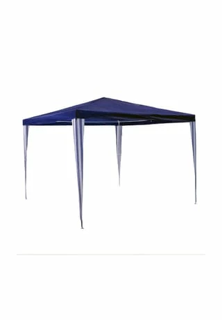 VCM. Pavillon 3x3 M In Blau PE Plane Partyzelt Gartenzelt Sonnenschutz Stahlgestell 1 VCM. Pavillon 3x3 M In Blau PE Plane Partyzelt Gartenzelt Sonnenschutz Stahlgestell