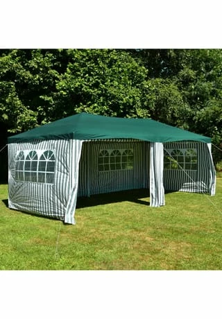 VCM. Pavillon Partyzelt Grün 3x6m PE 110g/m² Gartenzelt Festzelt Eventzelt Marktzelt 4 VCM. Pavillon Partyzelt Grün 3x6m PE 110g/m² Gartenzelt Festzelt Eventzelt Marktzelt – Bild 4