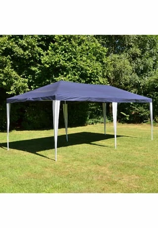 VCM. Pavillon Partyzelt Blau 3x6m PE 110g/m² Gartenzelt Festzelt Eventzelt Marktzelt 5 VCM. Pavillon Partyzelt Blau 3x6m PE 110g/m² Gartenzelt Festzelt Eventzelt Marktzelt – Bild 5