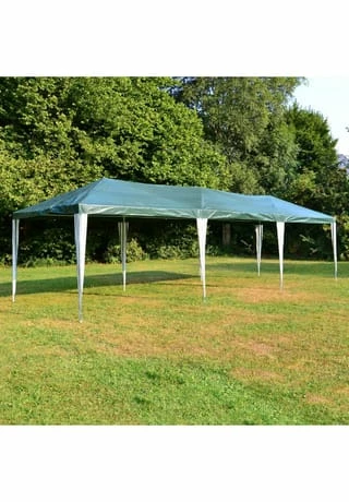 VCM. Pavillon Partyzelt Grün 3x9m PE 110g/m² Gartenzelt Festzelt Eventzelt Marktzelt 5 VCM. Pavillon Partyzelt Grün 3x9m PE 110g/m² Gartenzelt Festzelt Eventzelt Marktzelt – Bild 5